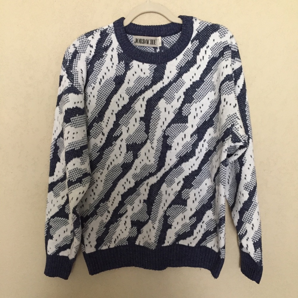 Vintage Jordache Men’s Sweater Wild Stripes